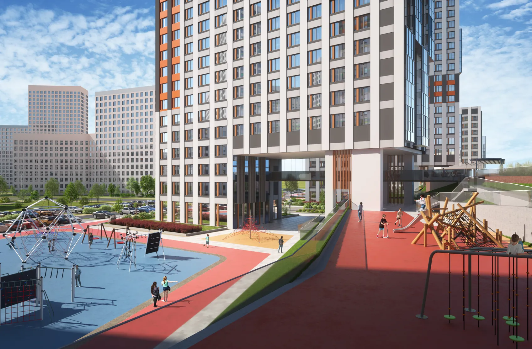 Часть домов размещена на опорах