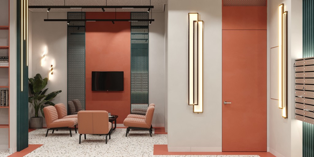 Дизайнерские холлы с зоной ожидания и общения