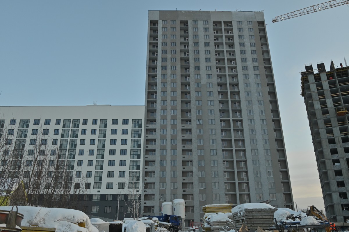 Ход строительства ЖК «На Тенистой», 3 очередь. Февраль 2026