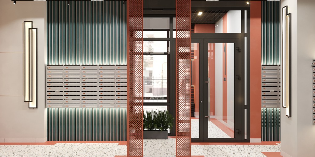 Двойной теплый тамбур с панорамным остеклением 