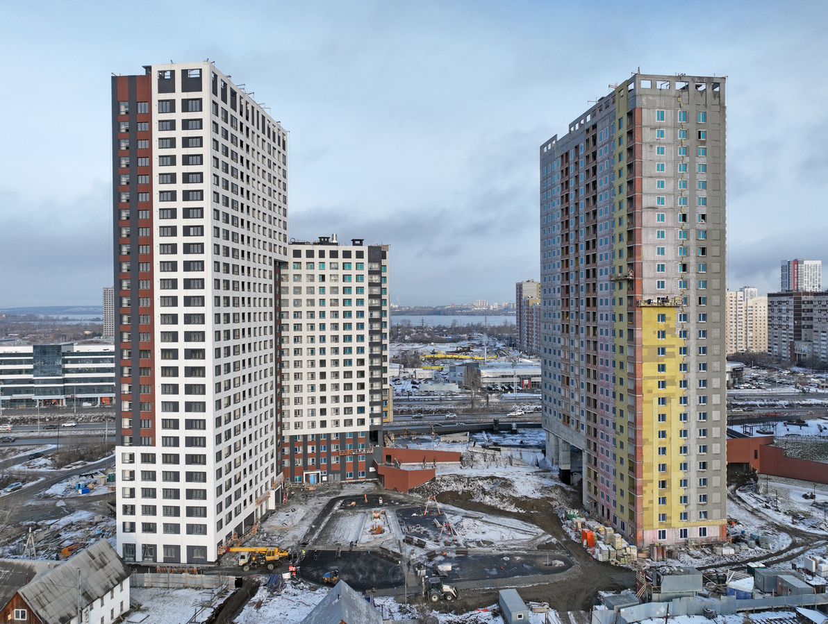 Ход строительства ЖК «Новый ВИЗ», 2 очередь. Ноябрь 2025
