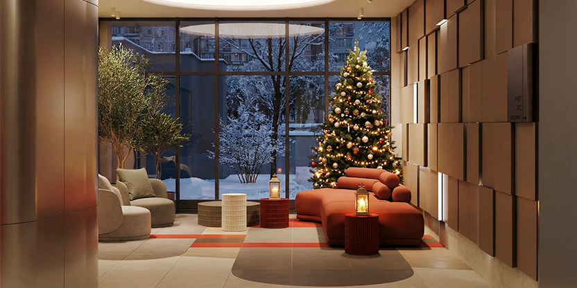 Гранд-лобби с комфортной зоной ожидания и общения 